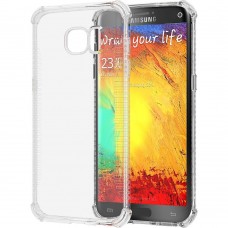 Samsung Galaxy S7 Edge - Drop Proof Soft Slim Flexible TPU Cover Transparent Clear Case